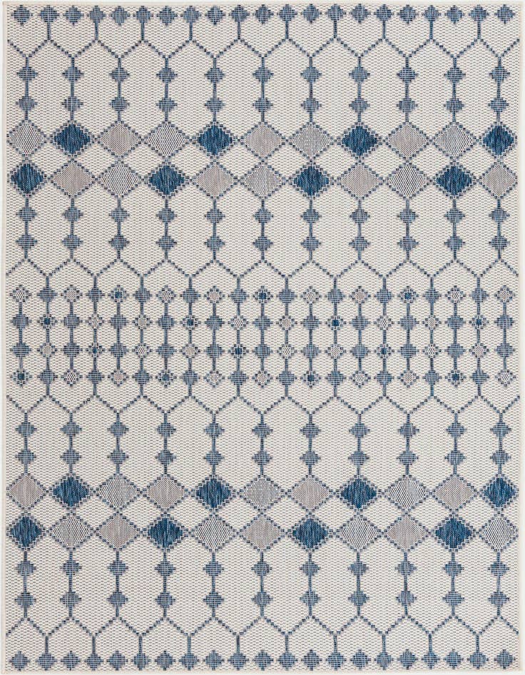 Detail image of 5' 3 x 8' Easy-Clean Trellis Indoor / Outdoor Rug
