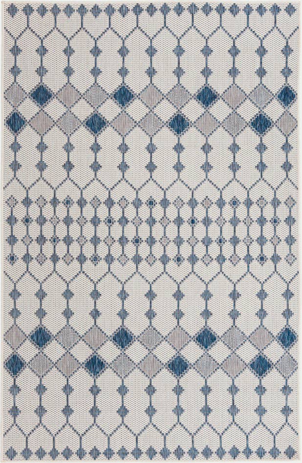 Detail image of 5' 3 x 8' Easy-Clean Trellis Indoor / Outdoor Rug