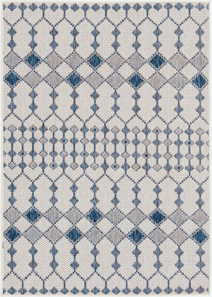 4' x 6' Easy-Clean Trellis Indoor / Outdoor Rug
