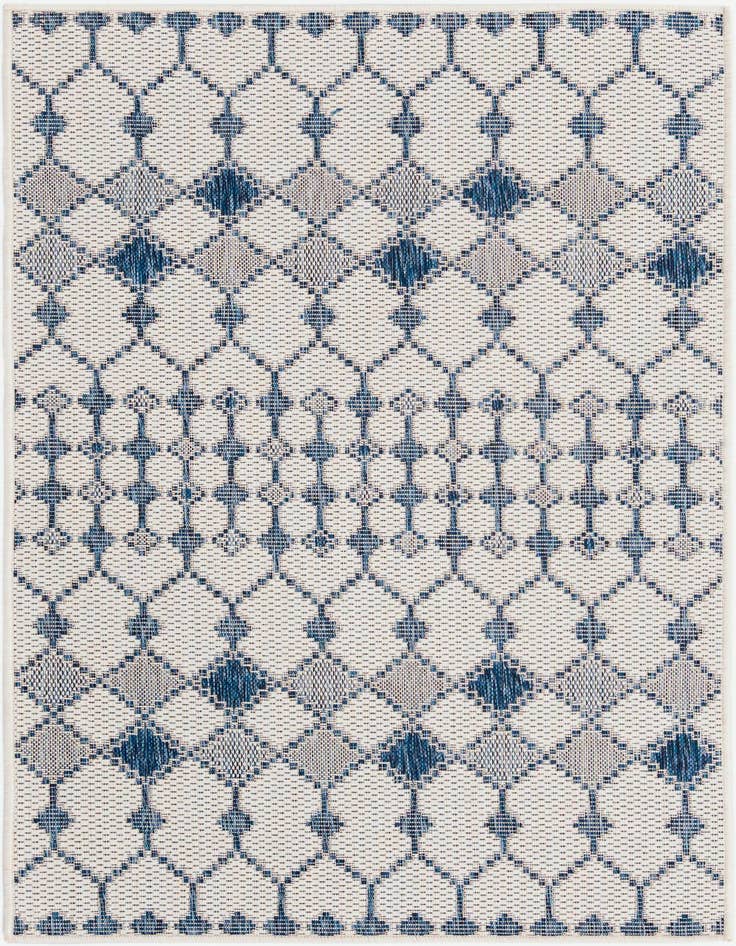 Detail image of 3' x 5' 3 Easy-Clean Trellis Indoor / Outdoor Rug