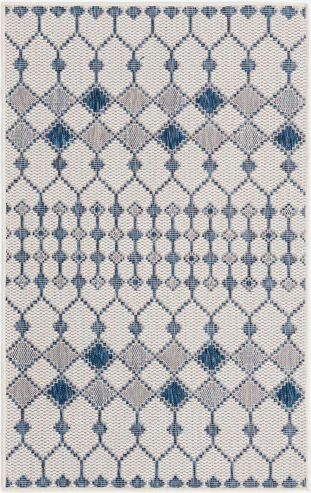 3' x 5' 3 Easy-Clean Trellis Indoor / Outdoor Rug
