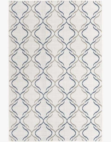 6' x 9' Easy-Clean Trellis Indoor / Outdoor Rug