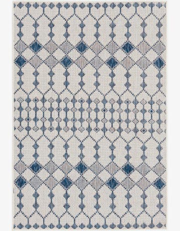 4' x 6' Easy-Clean Trellis Indoor / Outdoor Rug
