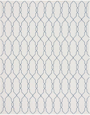 9' x 12' 2 Easy-Clean Trellis Indoor / Outdoor Rug