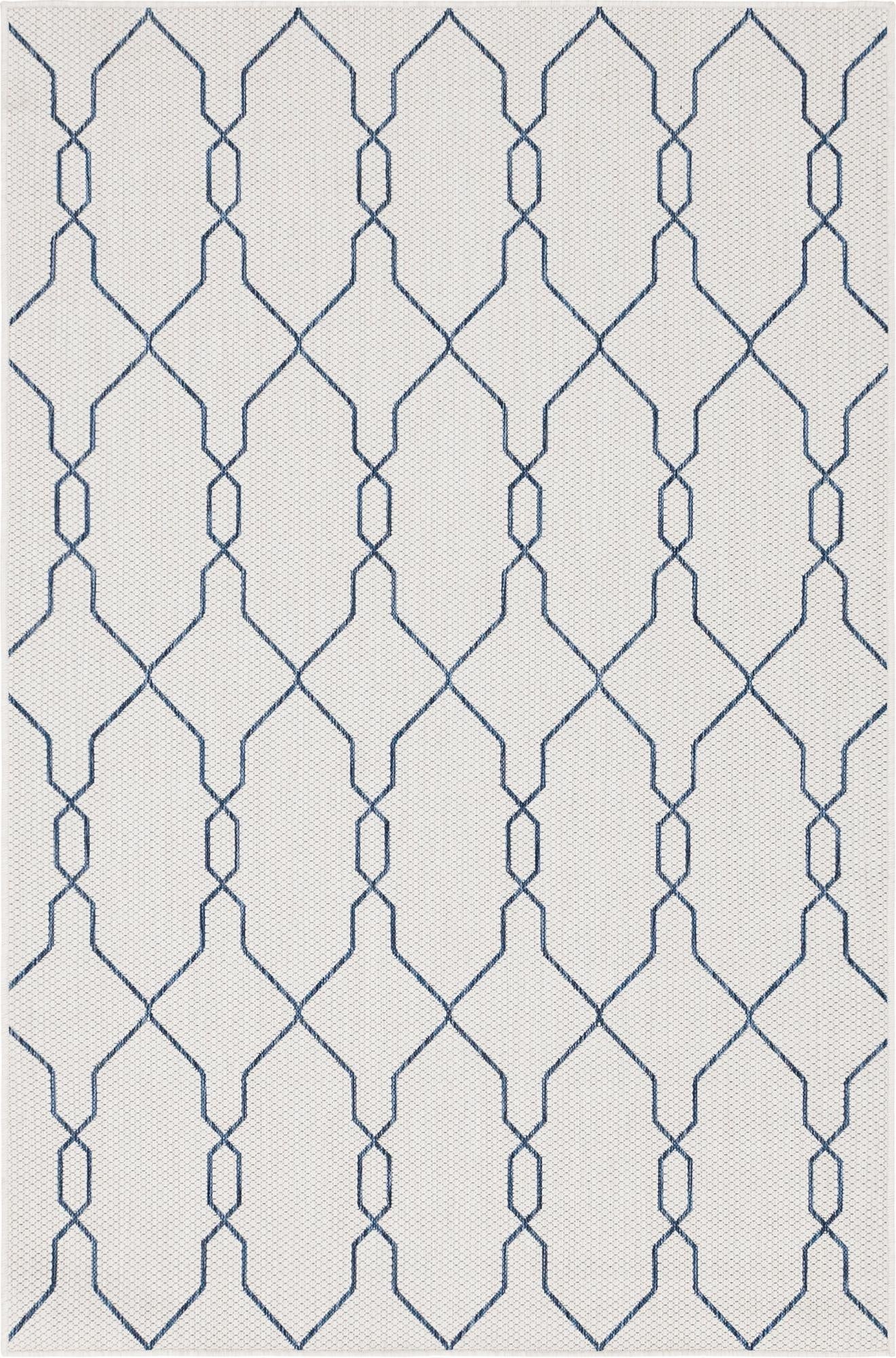 5' x 8'  Washable Trellis Indoor / Outdoor Rug