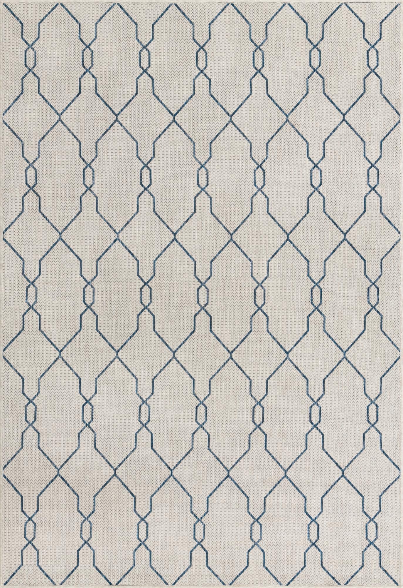 6' x 9'  Washable Trellis Indoor / Outdoor Rug