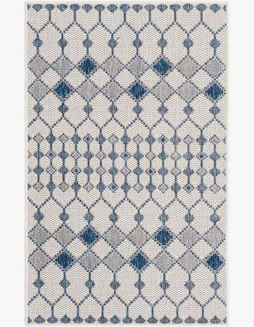 3' x 5' 3 Easy-Clean Trellis Indoor / Outdoor Rug