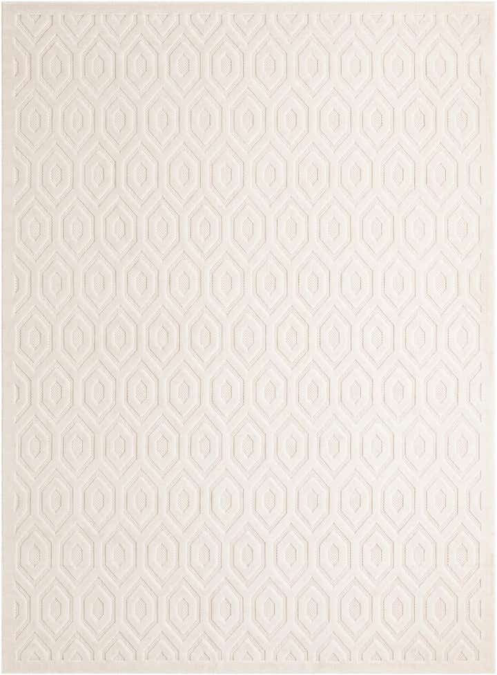 9' x 12' Easy-Clean Trellis Textured Indoor / Outdoor Rug