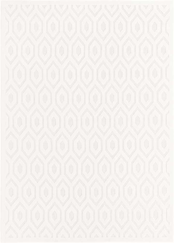7' 10 x 10' Easy-Clean Trellis Textured Indoor / Outdoor Rug