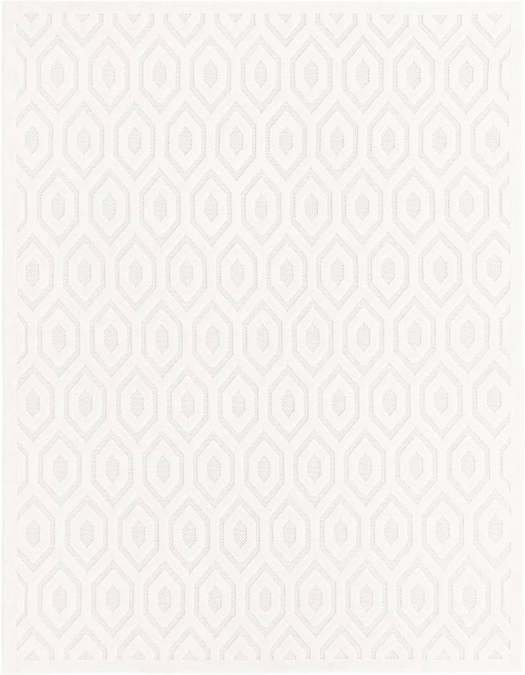 Detail image of 7' 10 x 10' Easy-Clean Trellis Textured Indoor / Outdoor Rug