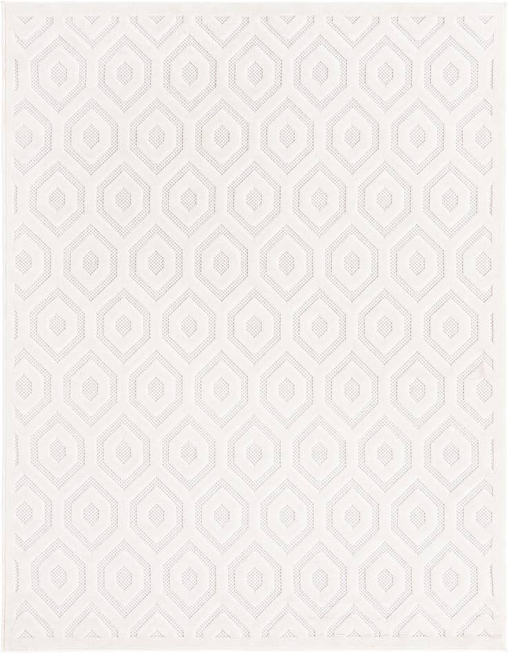 Detail image of 6' x 9' Easy-Clean Trellis Textured Indoor / Outdoor Rug