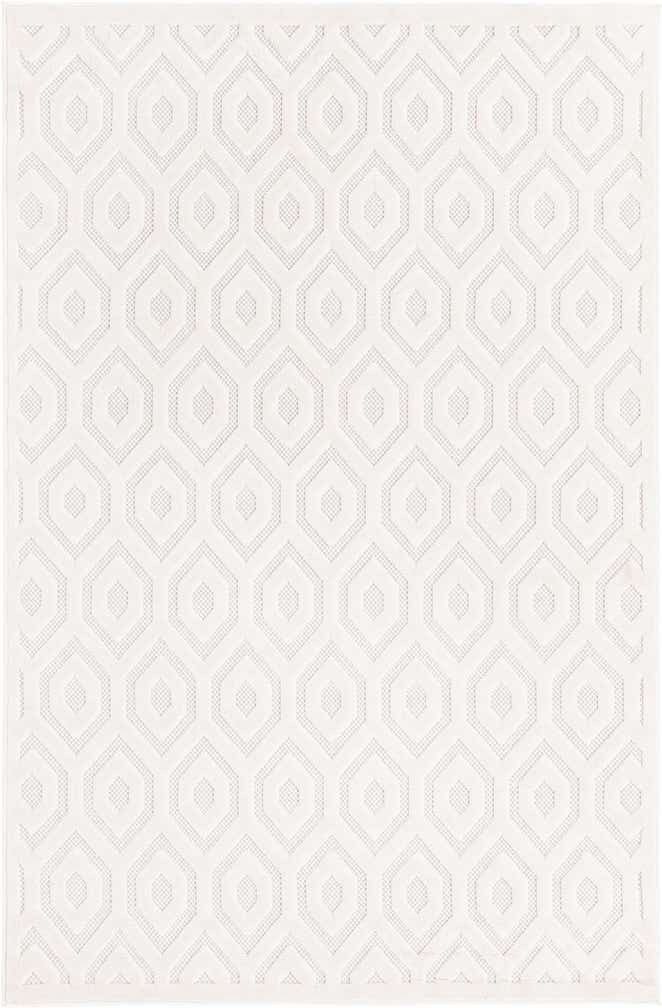 6' x 9' Easy-Clean Trellis Textured Indoor / Outdoor Rug