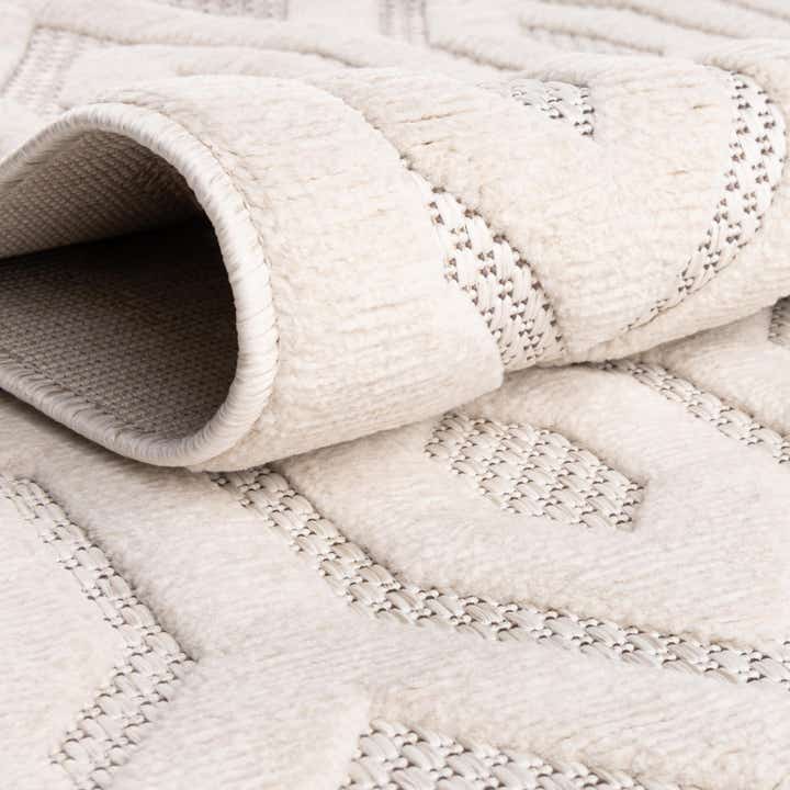 9' x 12' Easy-Clean Trellis Textured Indoor / Outdoor Rug