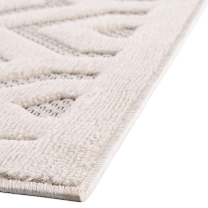 9' x 12' Easy-Clean Trellis Textured Indoor / Outdoor Rug
