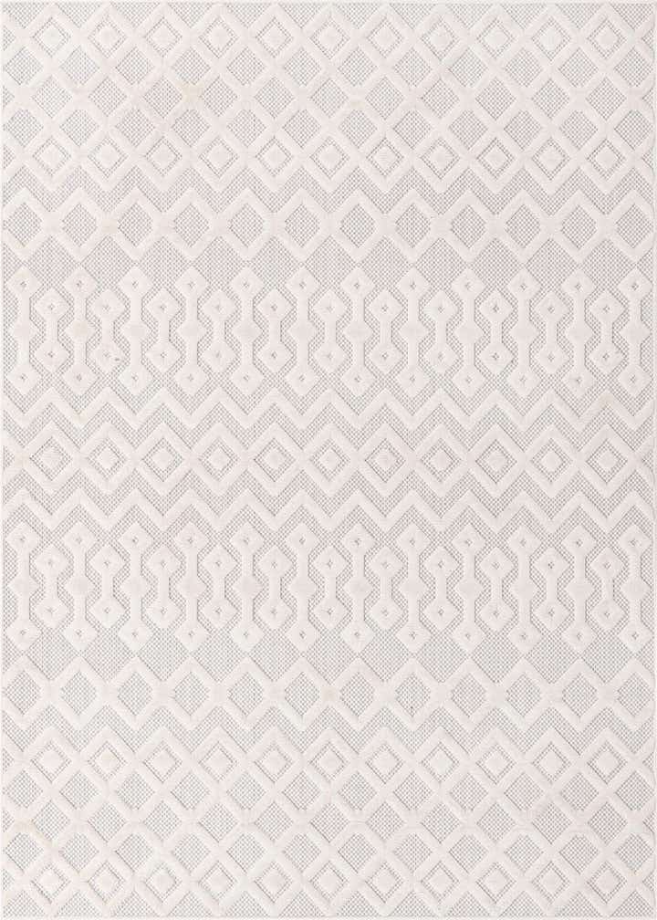 6' x 9' Easy-Clean Trellis Textured Indoor / Outdoor Rug