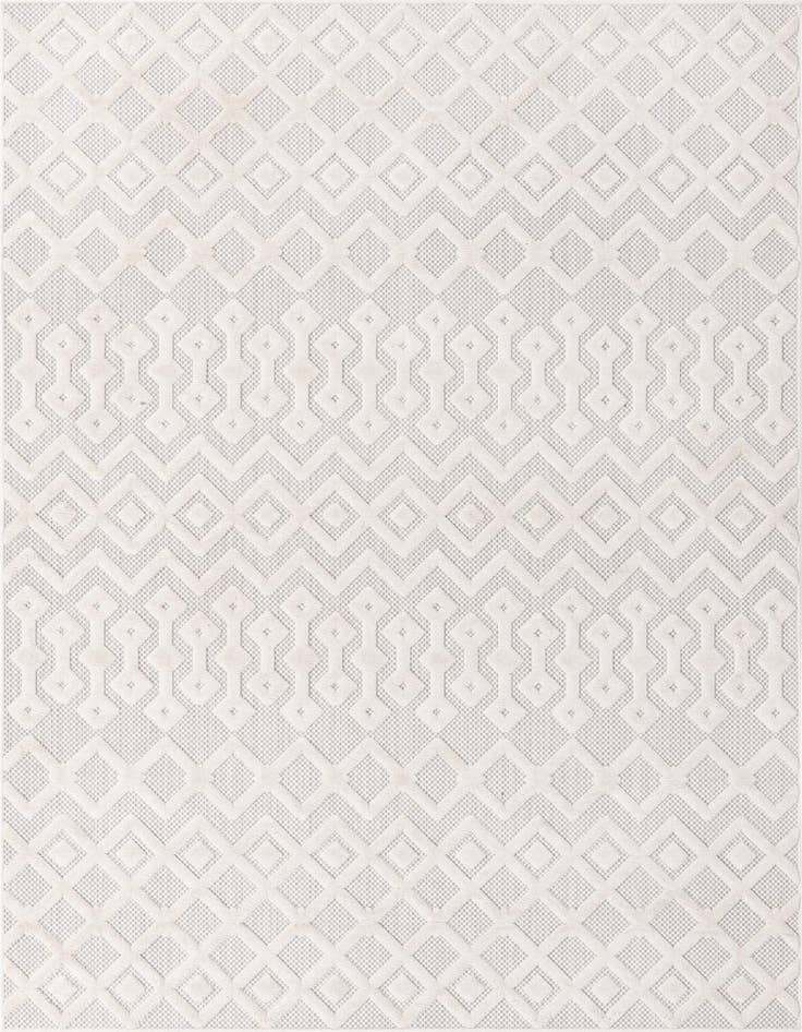 Detail image of 6' x 9' Easy-Clean Trellis Textured Indoor / Outdoor Rug