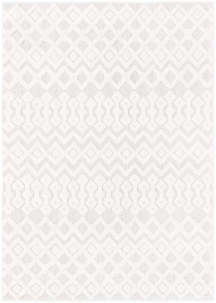4' x 6' Easy-Clean Trellis Textured Indoor / Outdoor Rug