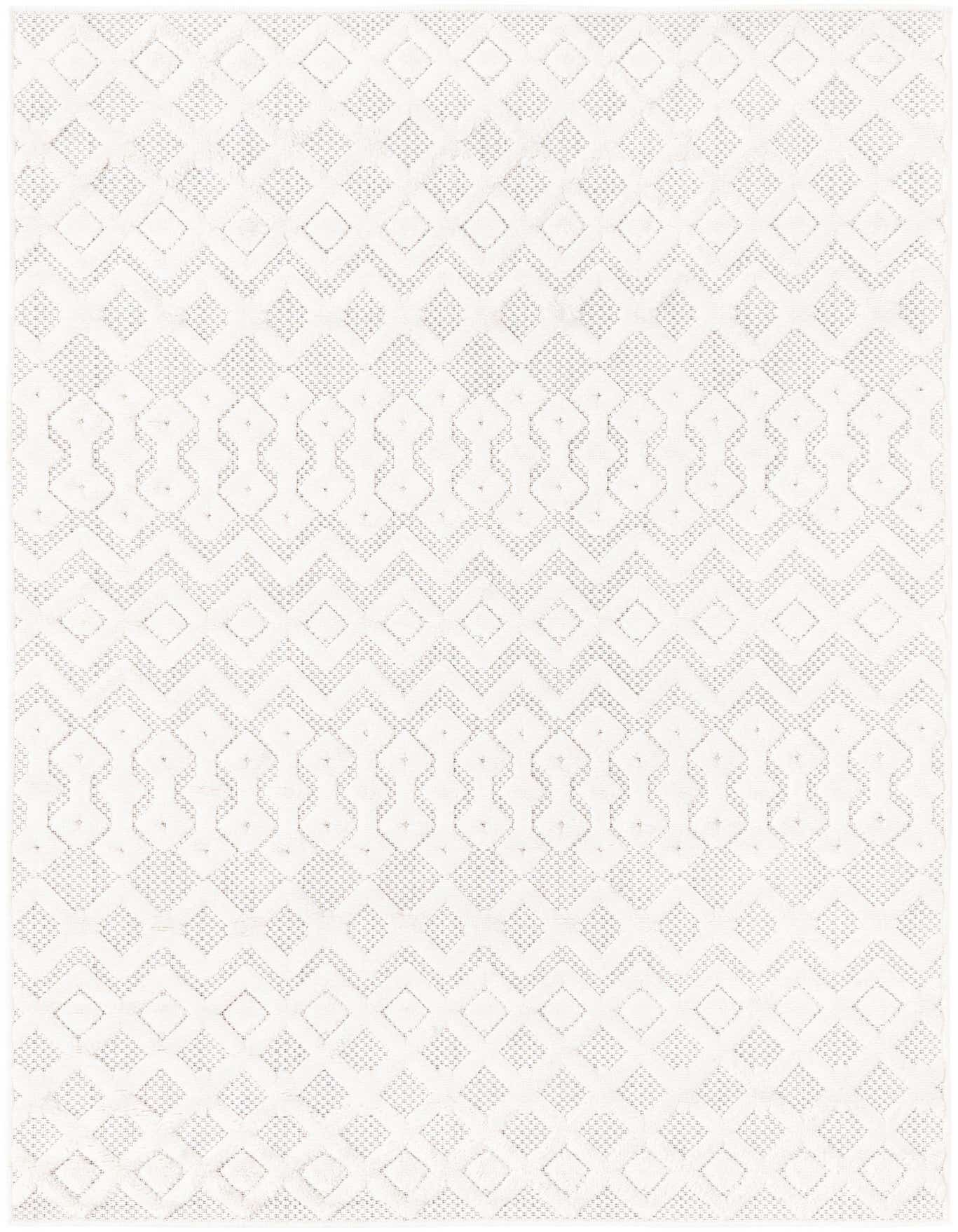 4' x 6' Easy-Clean Trellis Textured Indoor / Outdoor Rug