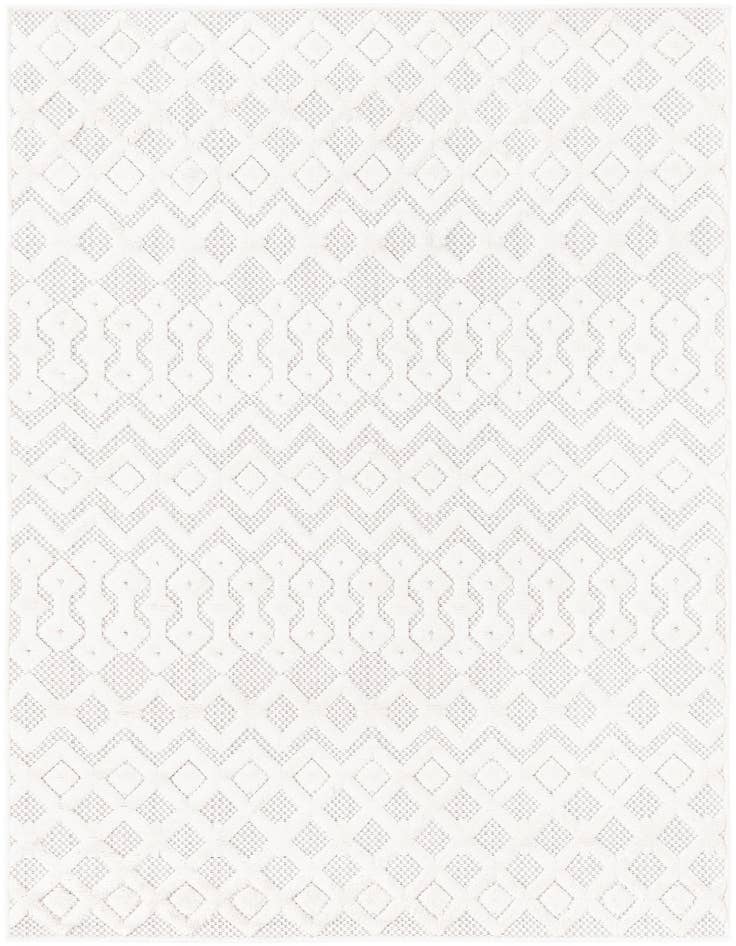 Detail image of 4' x 6' Easy-Clean Trellis Textured Indoor / Outdoor Rug
