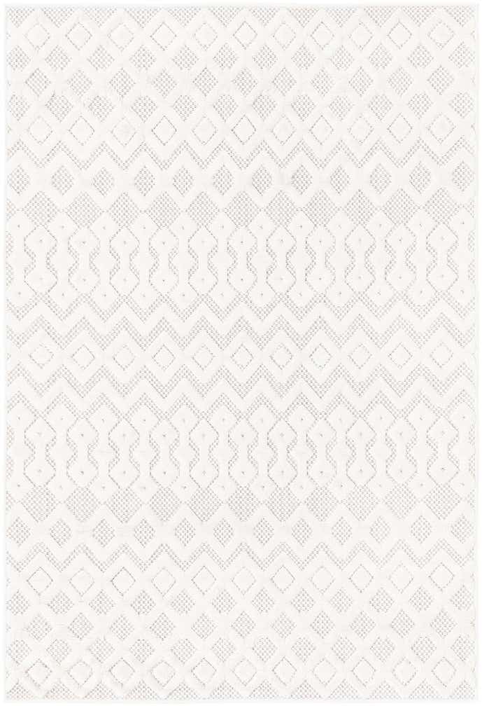 4' x 6' Easy-Clean Trellis Textured Indoor / Outdoor Rug
