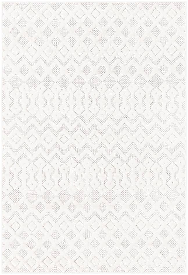 Detail image of 4' x 6' Easy-Clean Trellis Textured Indoor / Outdoor Rug
