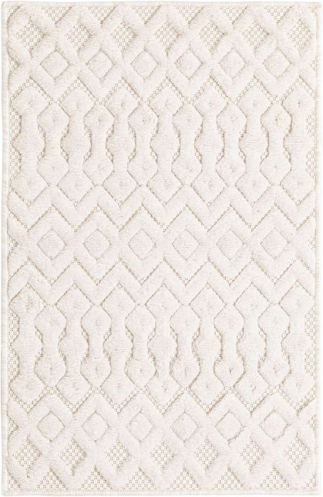 2' x 3' Easy-Clean Trellis Textured Indoor / Outdoor Rug