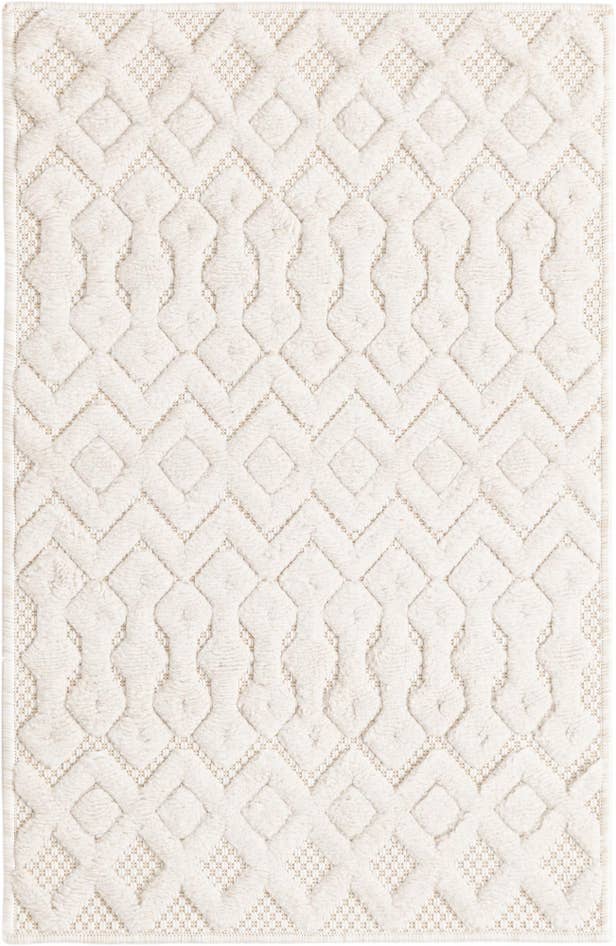 Detail image of 2' x 3' Easy-Clean Trellis Textured Indoor / Outdoor Rug
