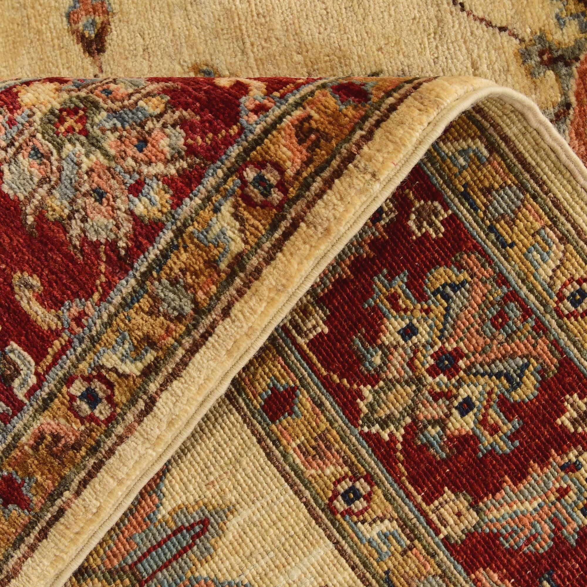 4' x 5' 9 Hand Knotted Pershawar Ziegler Rug