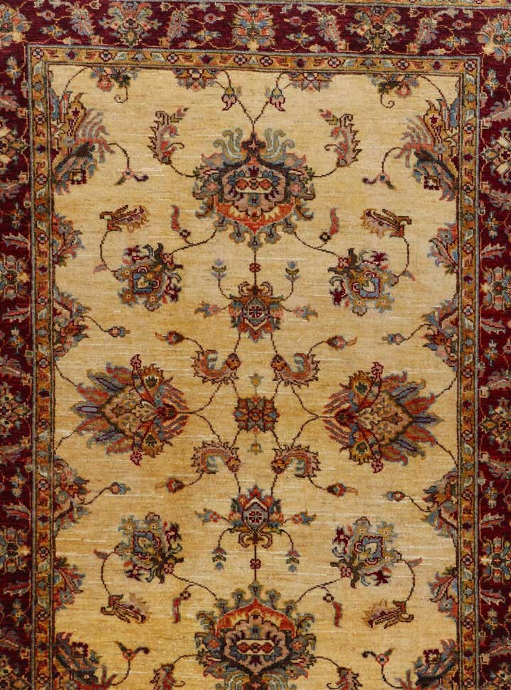 4' x 5' 9 Hand Knotted Pershawar Ziegler Rug