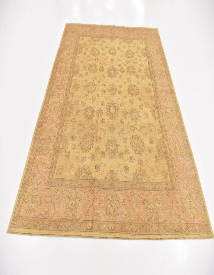 Detail image of 6' 8 x 8' 3  Hand Knotted Peshawar Ziegler Rug