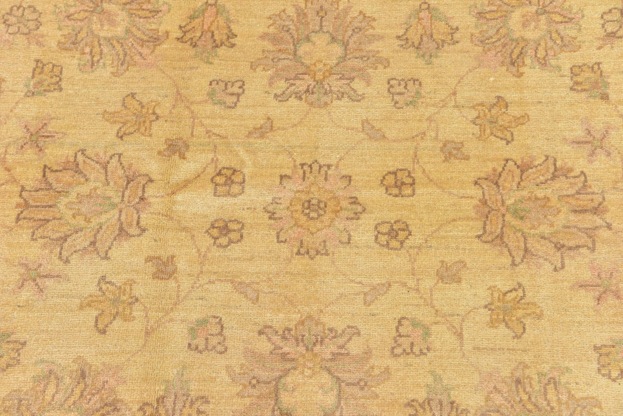 6' 8 x 8' 3 Hand Knotted Peshawar Ziegler Rug