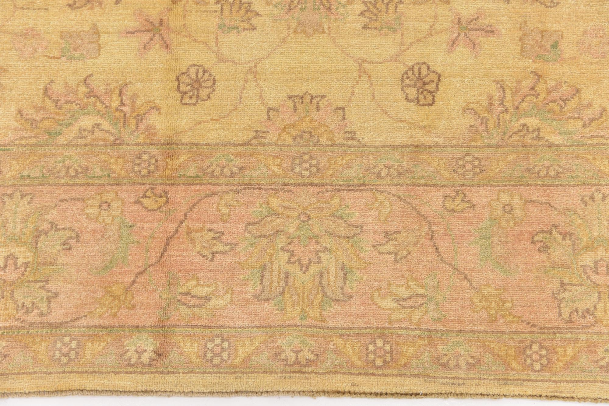 6' 8 x 8' 3 Hand Knotted Peshawar Ziegler Rug