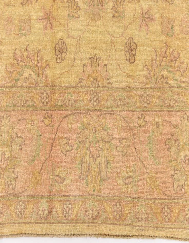 Detail image of 6' 8 x 8' 3  Hand Knotted Peshawar Ziegler Rug