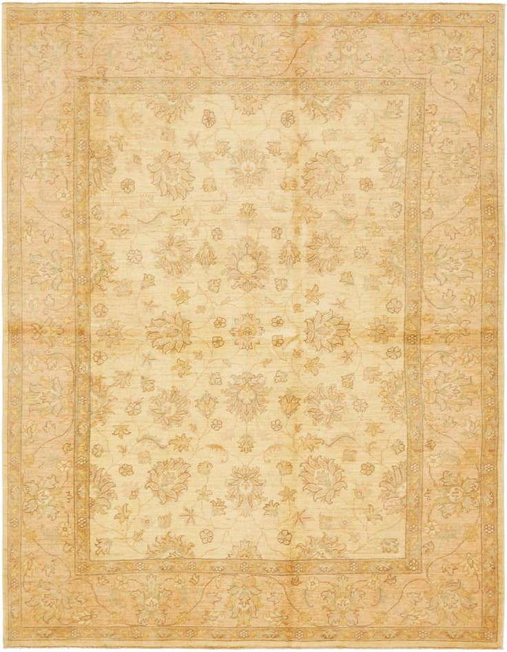 Detail image of 6' 8 x 8' 3 Hand Knotted Peshawar Ziegler Rug