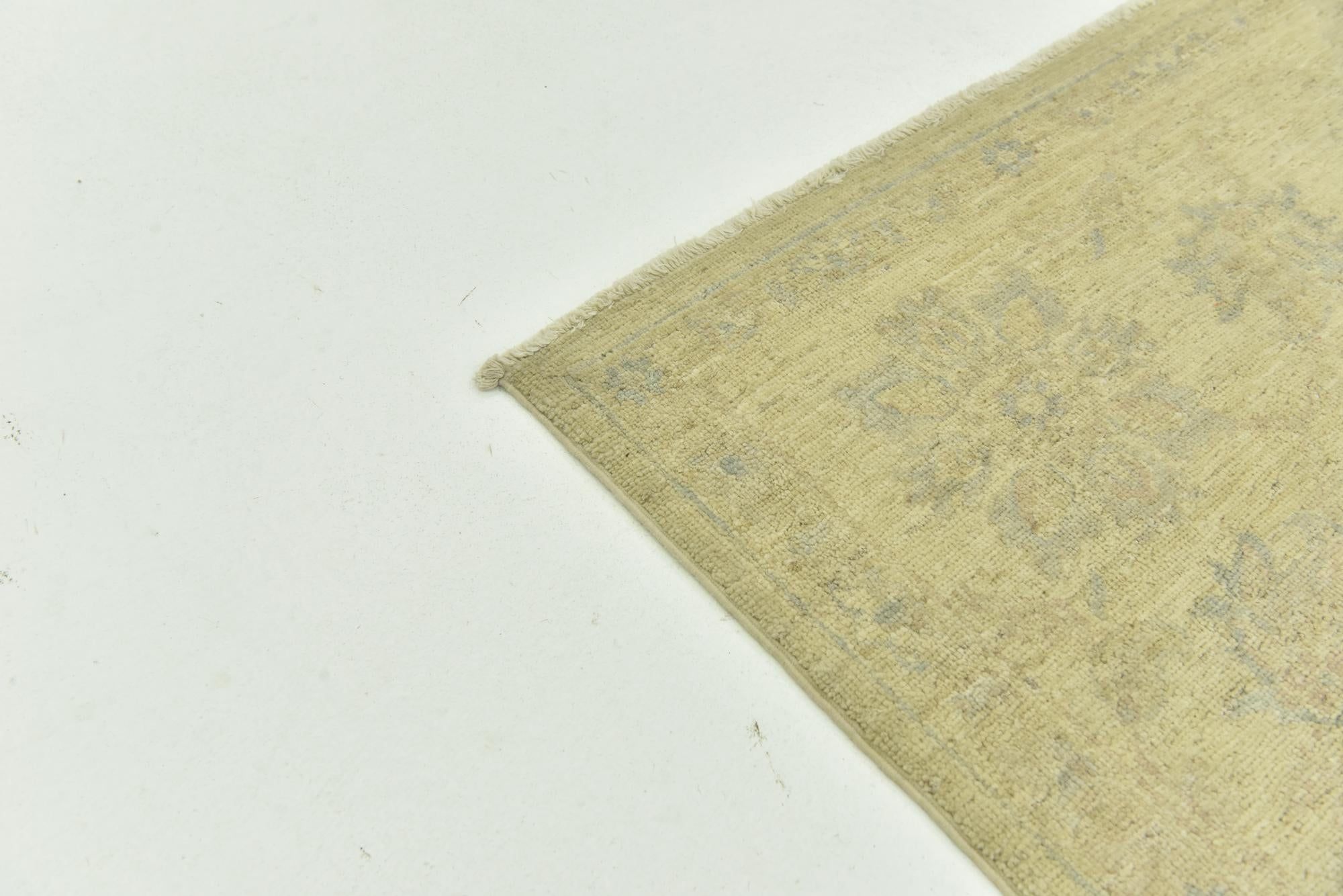 8' x 9' 10 Hand Knotted Peshawar Ziegler Rug