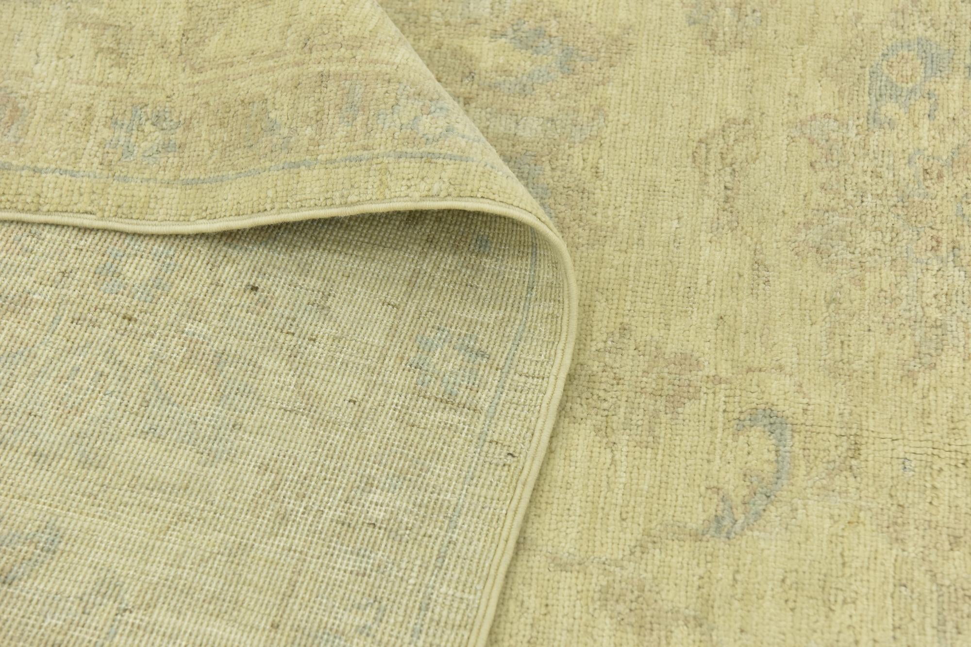 8' x 9' 10 Hand Knotted Peshawar Ziegler Rug