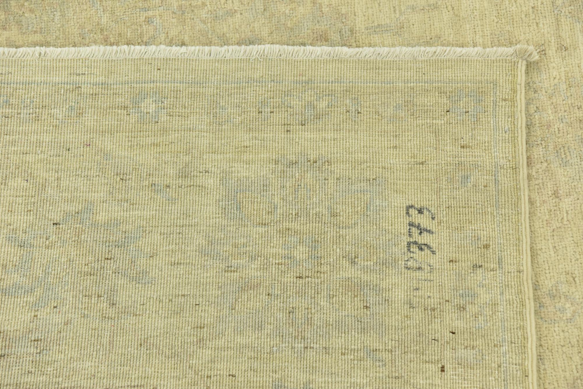 8' x 9' 10 Hand Knotted Peshawar Ziegler Rug