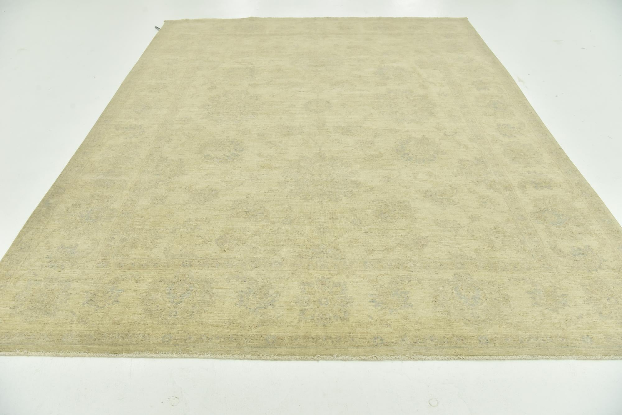 8' x 9' 10 Hand Knotted Peshawar Ziegler Rug