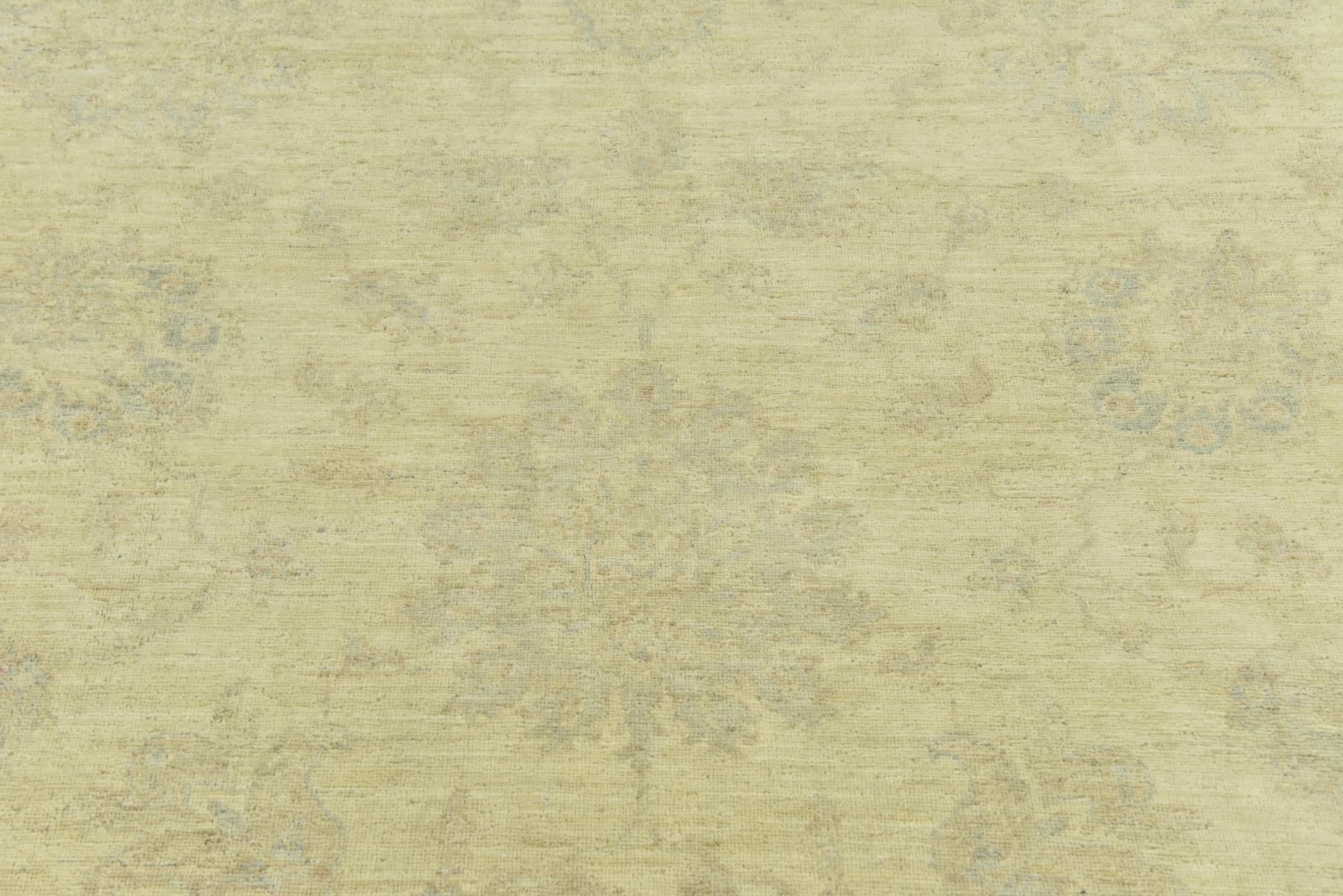 8' x 9' 10 Hand Knotted Peshawar Ziegler Rug