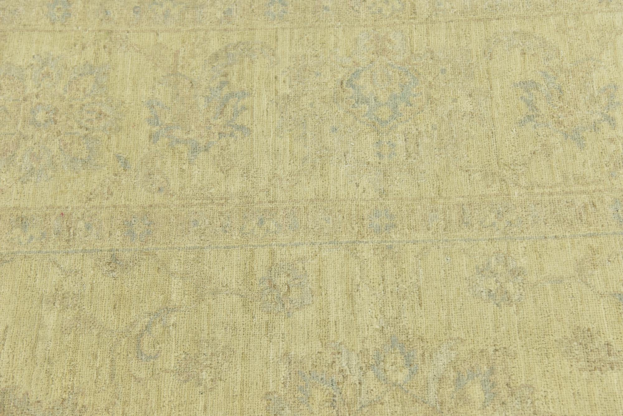 8' x 9' 10 Hand Knotted Peshawar Ziegler Rug