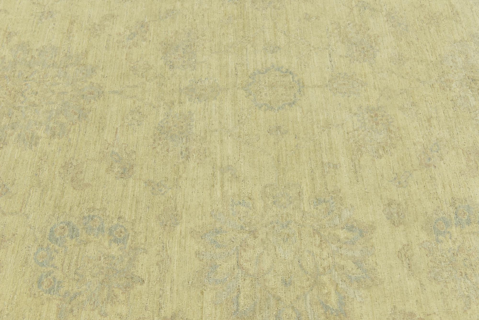8' x 9' 10 Hand Knotted Peshawar Ziegler Rug