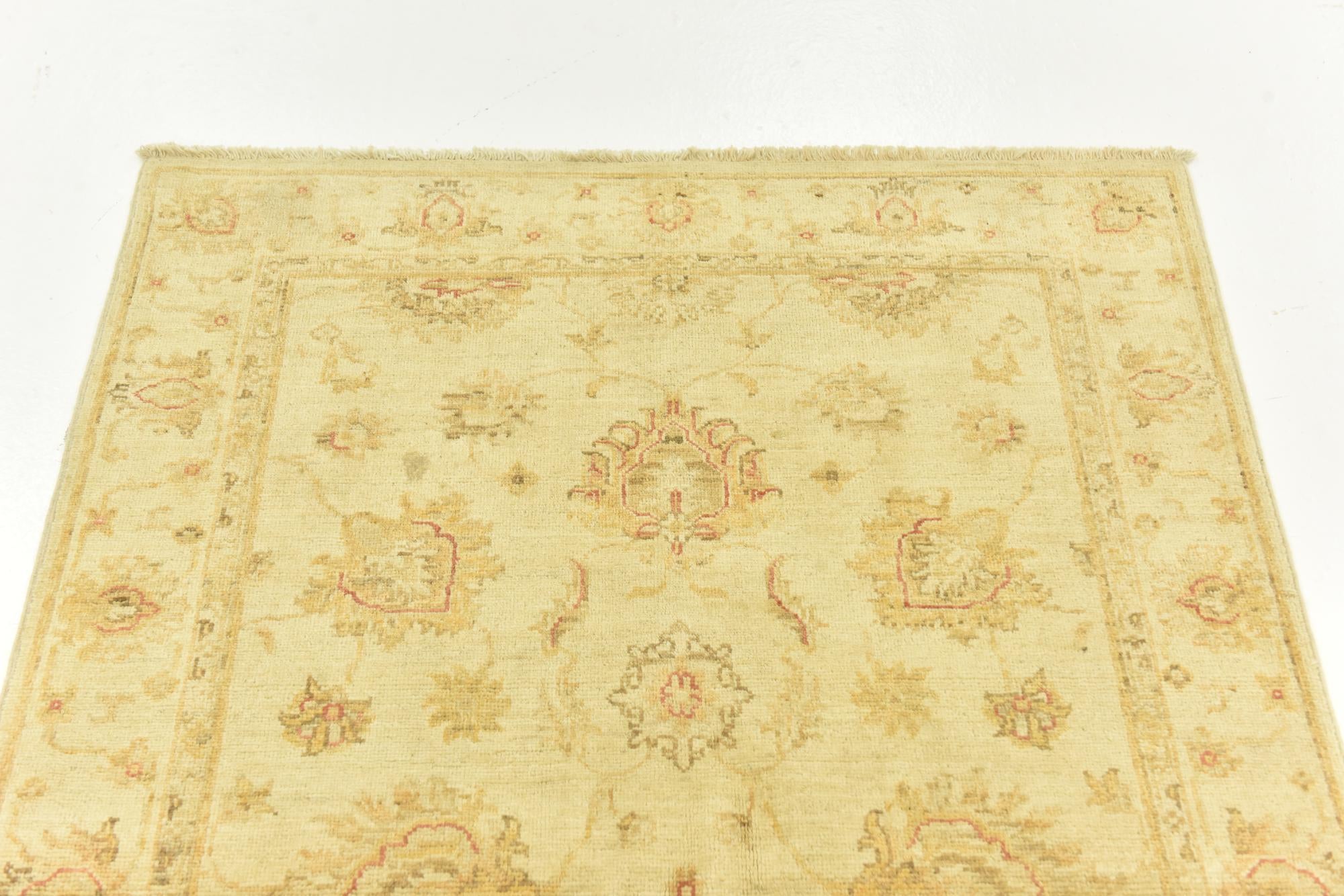 3' 3 x 4' 10 Hand Knotted Peshawar Ziegler Rug
