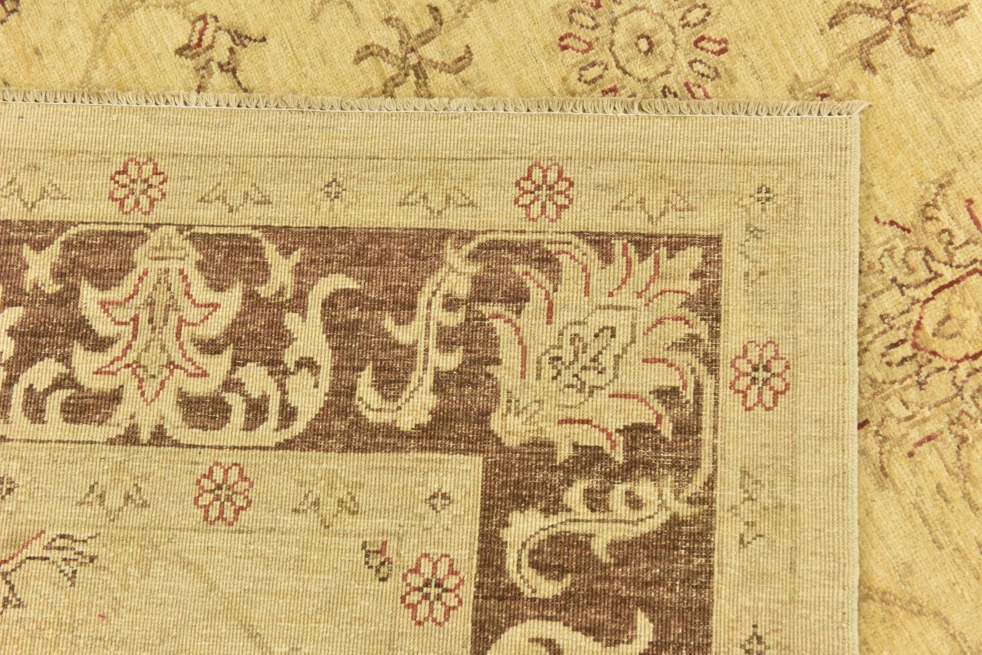 5' 6 x 7' 7 Hand Knotted Peshawar Ziegler Rug