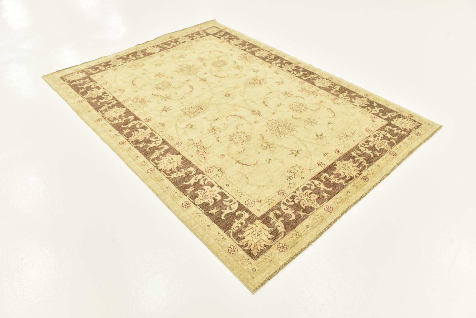 5' 6 x 7' 7 Hand Knotted Peshawar Ziegler Rug