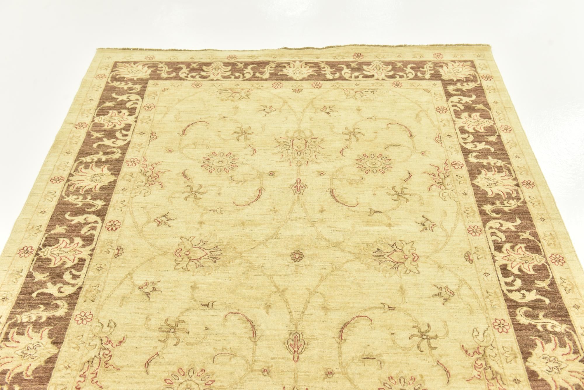 5' 6 x 7' 7 Hand Knotted Peshawar Ziegler Rug