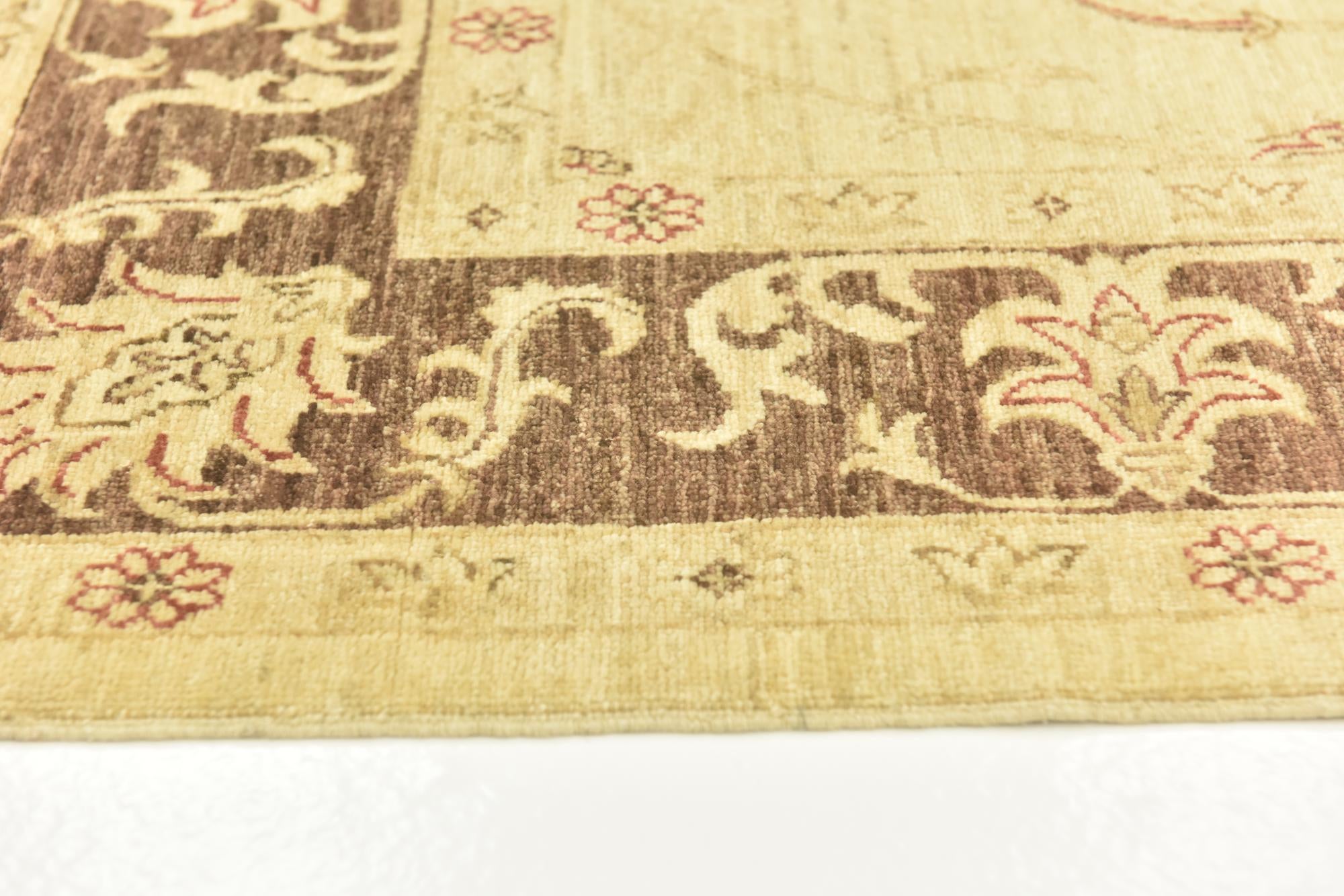 5' 6 x 7' 7 Hand Knotted Peshawar Ziegler Rug