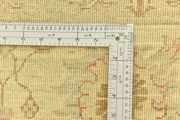 5' 8 x 8' Hand Knotted Peshawar Ziegler Rug