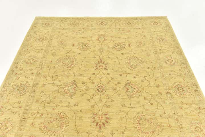 5' 8 x 8' Hand Knotted Peshawar Ziegler Rug