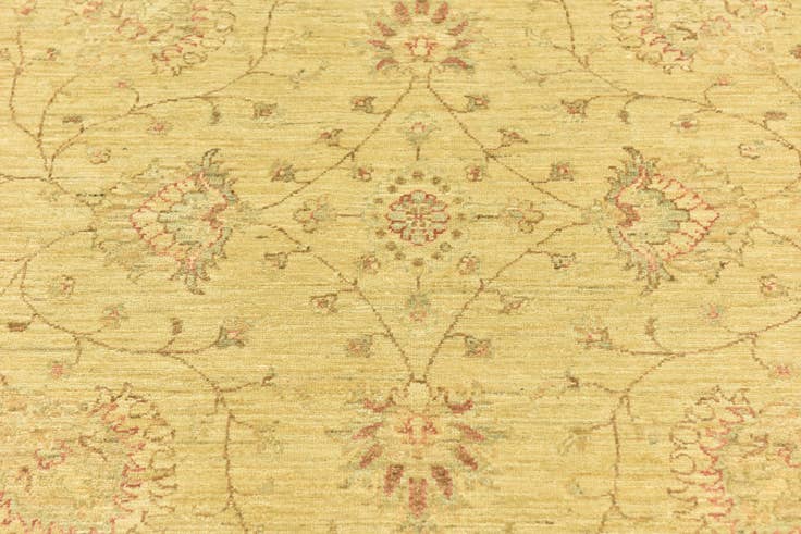 Detail image of 5' 8 x 8' Hand Knotted Peshawar Ziegler Rug