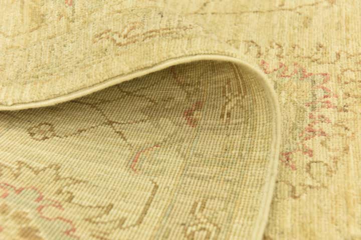 5' 8 x 8' Hand Knotted Peshawar Ziegler Rug
